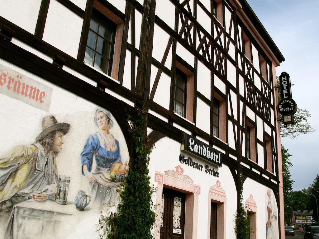 Landhotel Goldener Becher Limabach - Oberfrohna Exteriör bild